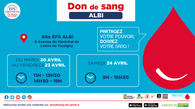 Prochaine collecte de sang 