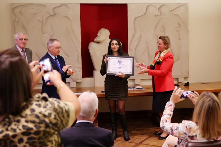 Camélia Dria, prix du civisme et de la jeunesse 