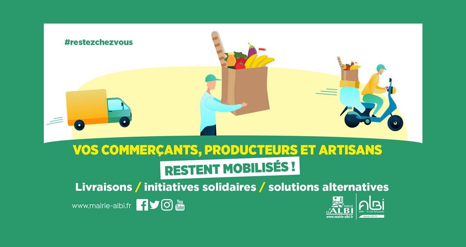 Covid-19 : les commerçants et artisans Albigeois se mobilisent