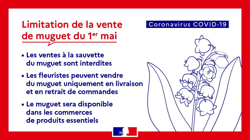 Limitation de la vente de muguet le 1er mai 2020 