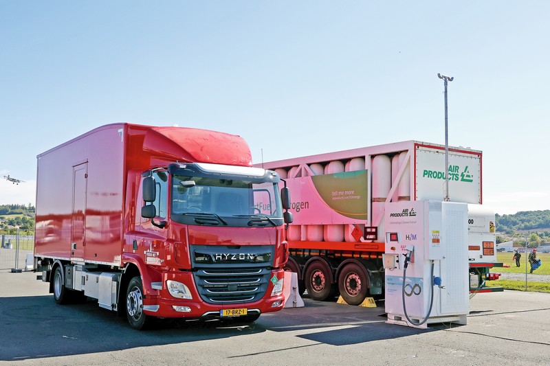 Essai d’un camion à hydrogène