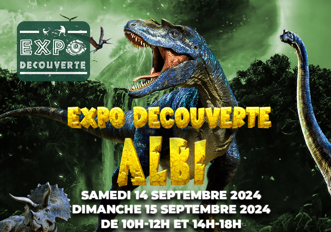 Expo découverte dinosaures Albi