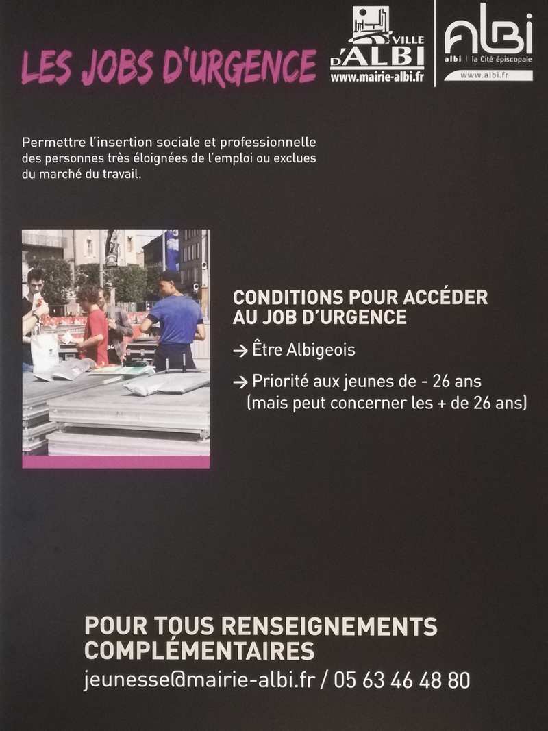 Jobs d'urgence