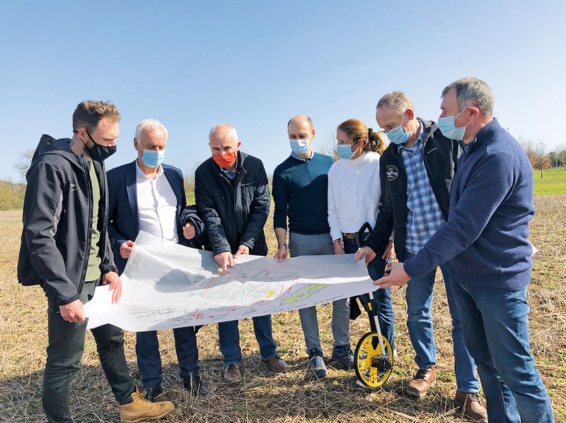 Un parcours de cyclo-cross à la Guitardié en 2021