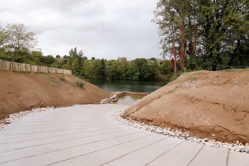 La future cale de mise à l'eau à Pratgraussals