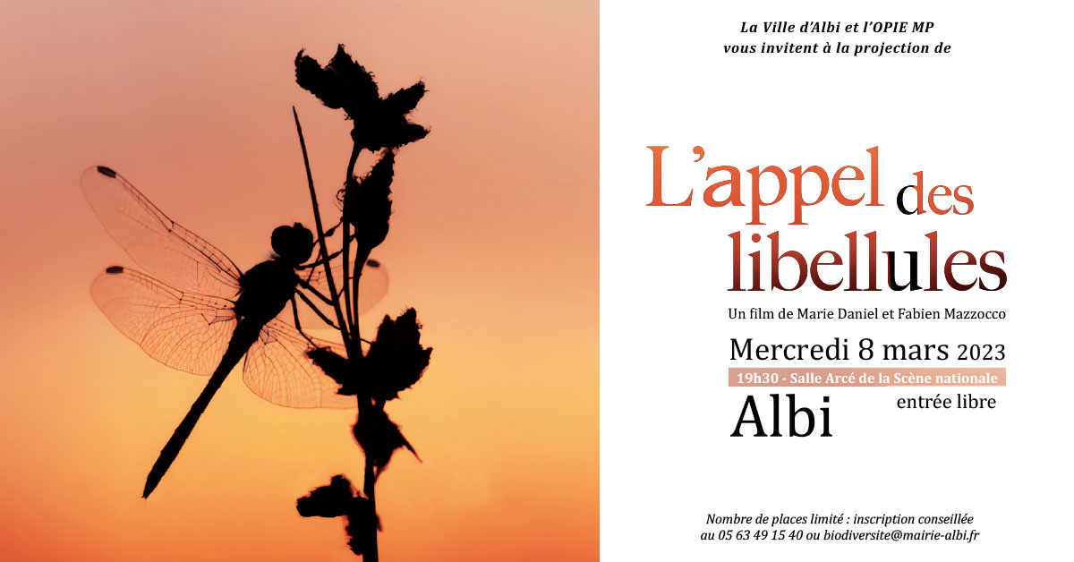 8 mars 2023 : soirée « L'appel des libellules »