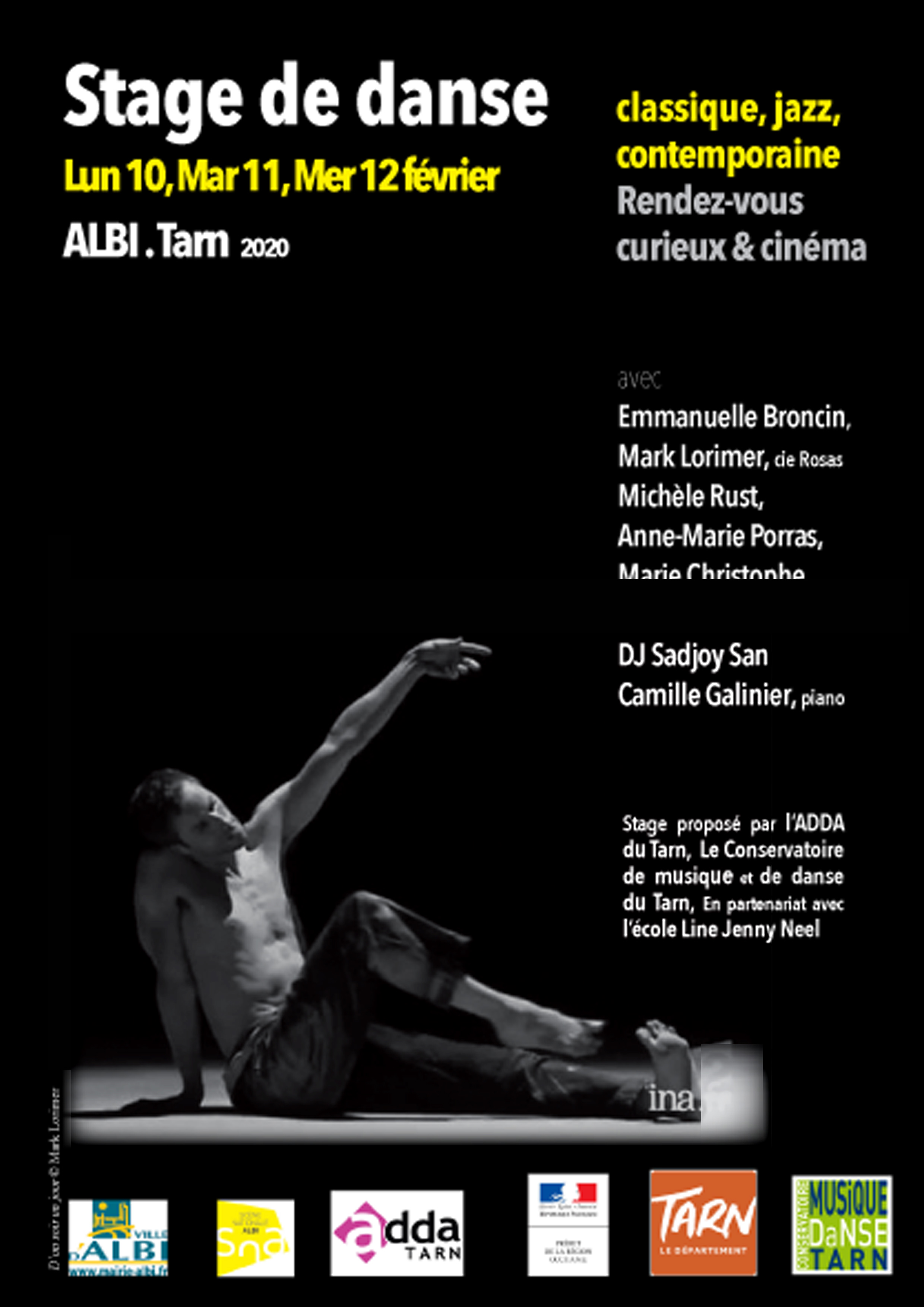 Stage de danse classique, jazz, contemporaine