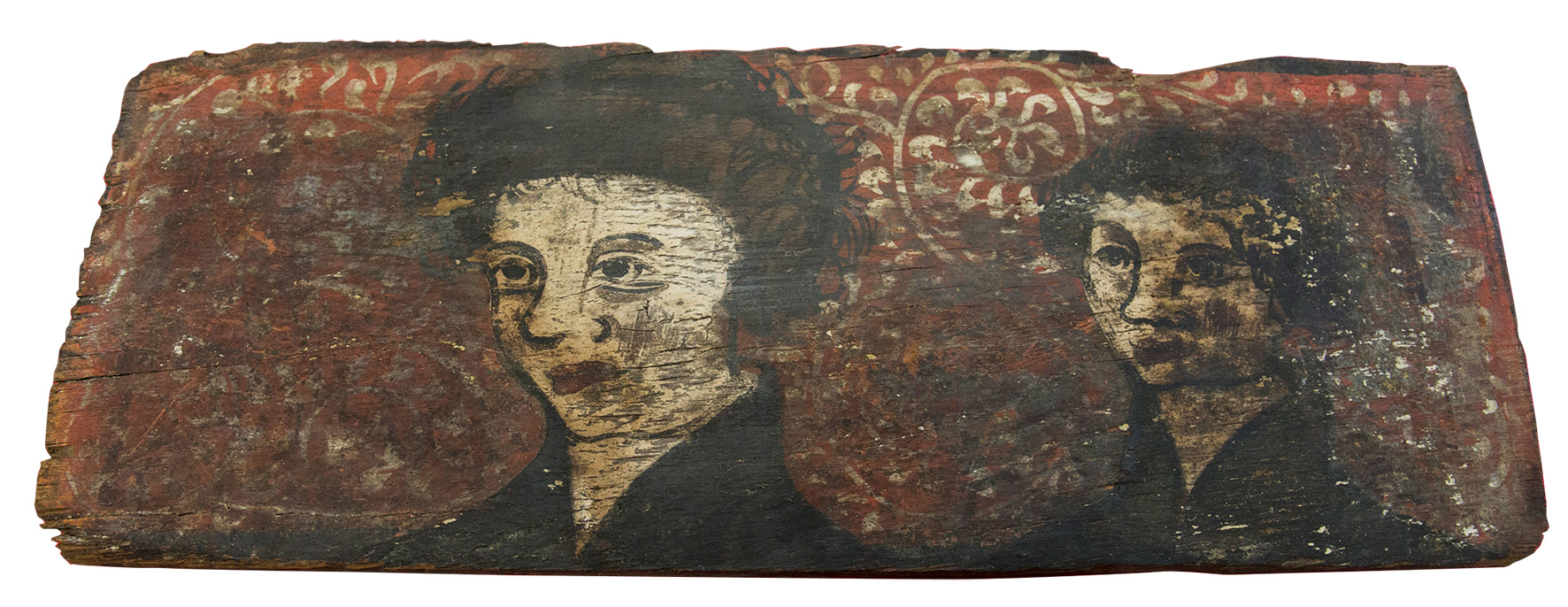 16 éléments de plafonds peints médiévaux