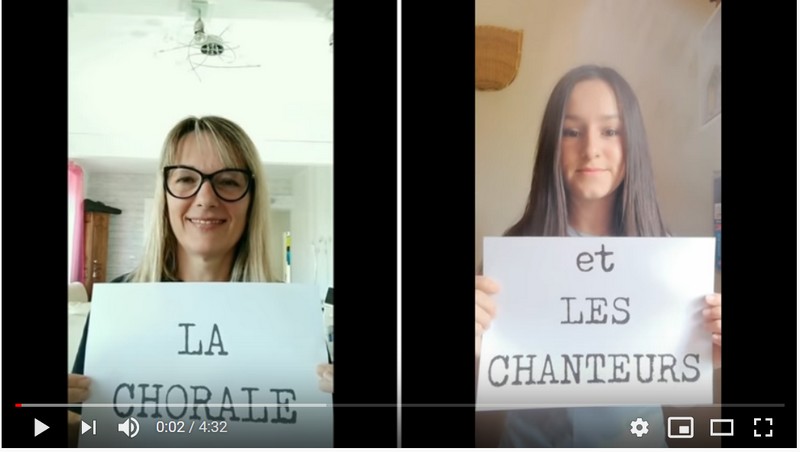 Une chorale solidaire en ligne