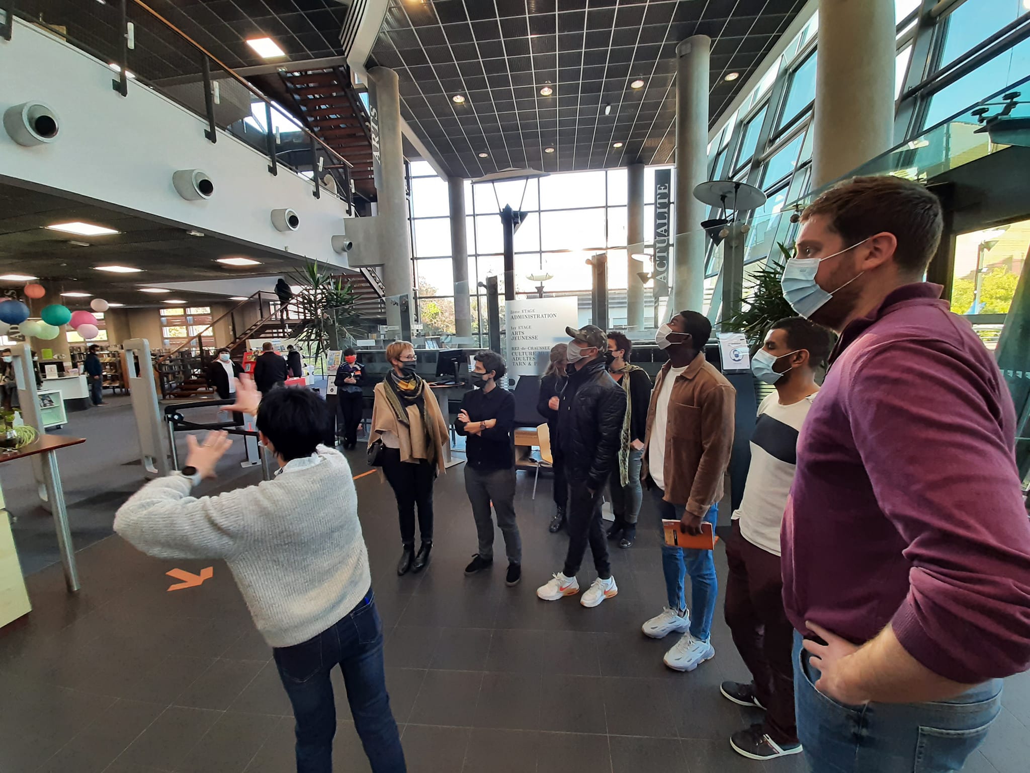 Visite de la Médiathèque