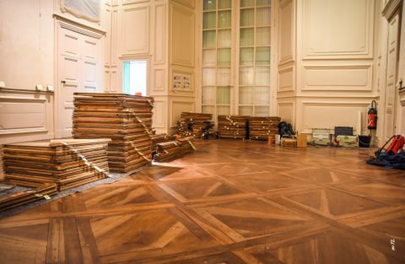 Rénovation des parquets anciens de l’ancien archevêché