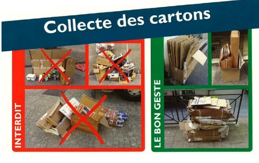 La collecte des cartons des commerçants à nouveau opérationnelle  
