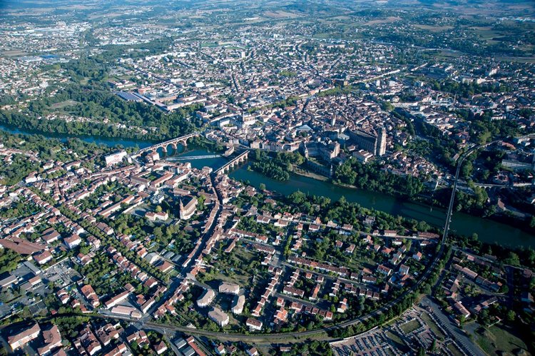 La Cité épiscopale d’Albi vue du ciel