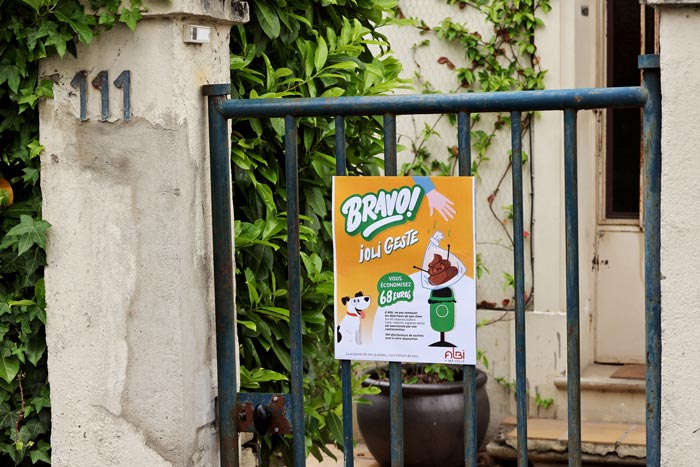 Affichette Bravo joli geste