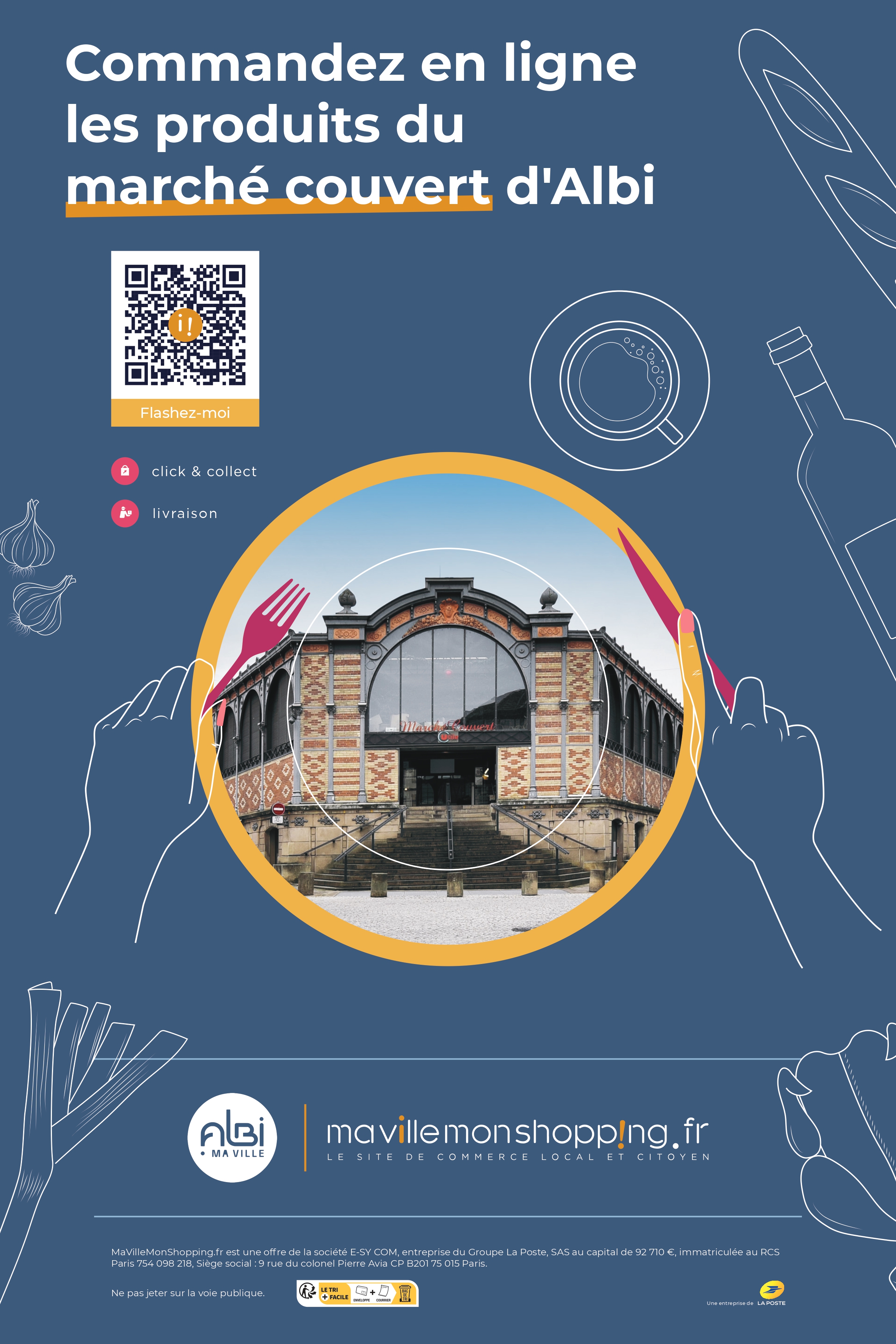 Marché couvert en ligne