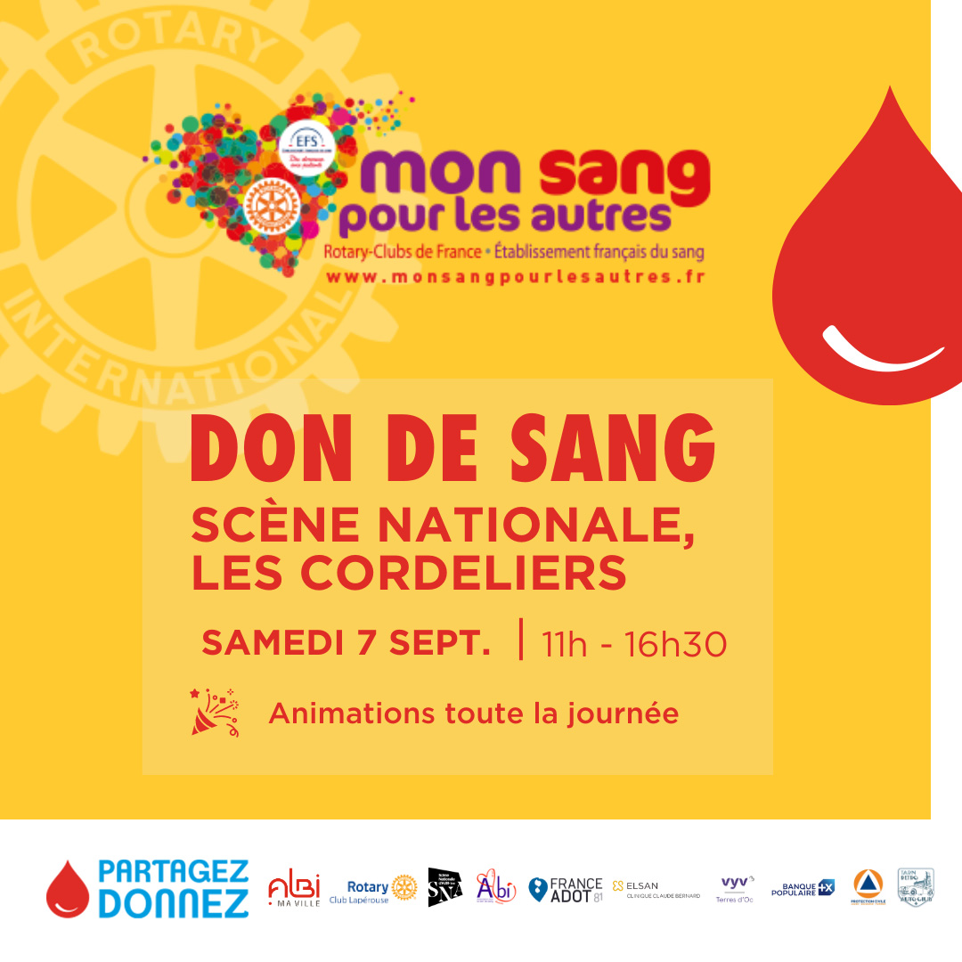Collecte de sang du 7 septembre 2024