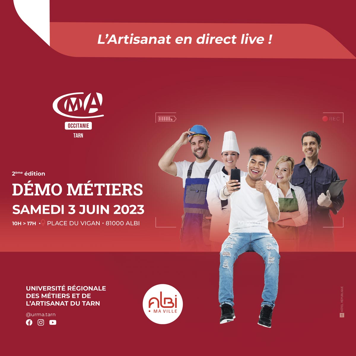 Journée démo métiers artisanat Albi 2023