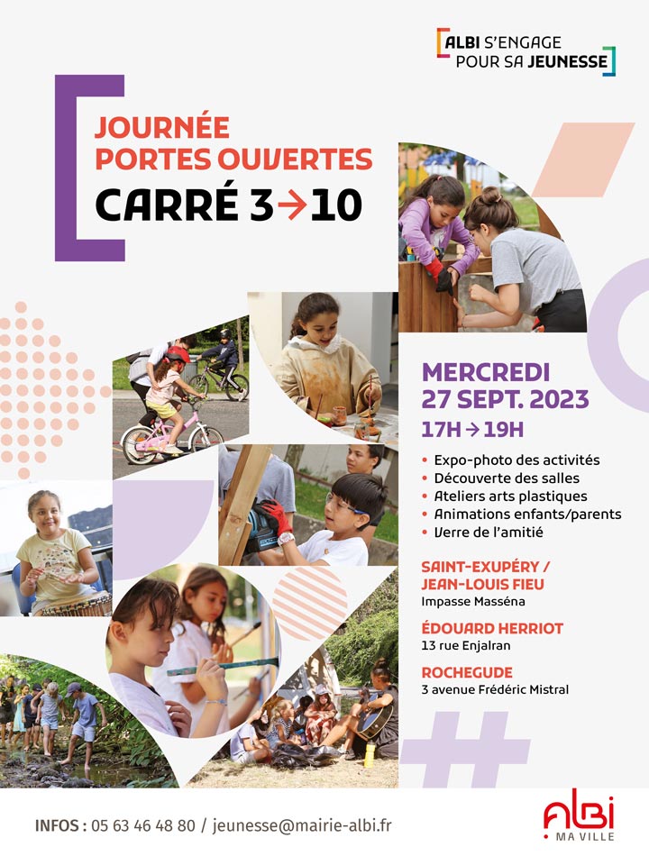 Journée portes ouvertes Carrés 3-10 ans