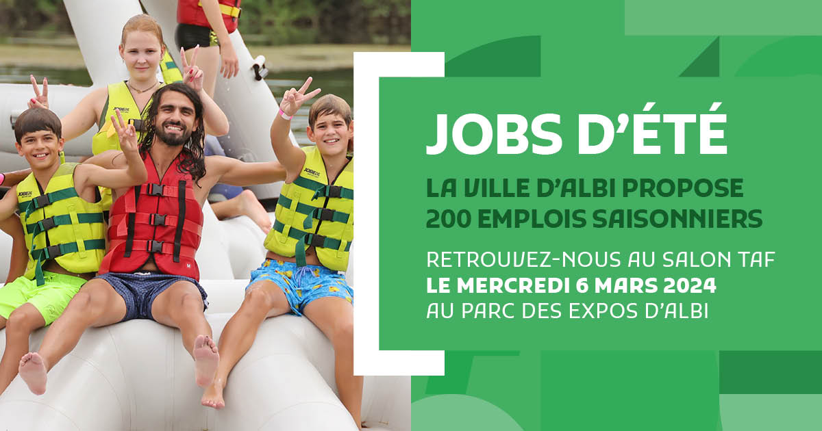 Jobs d'été : la Ville recrute