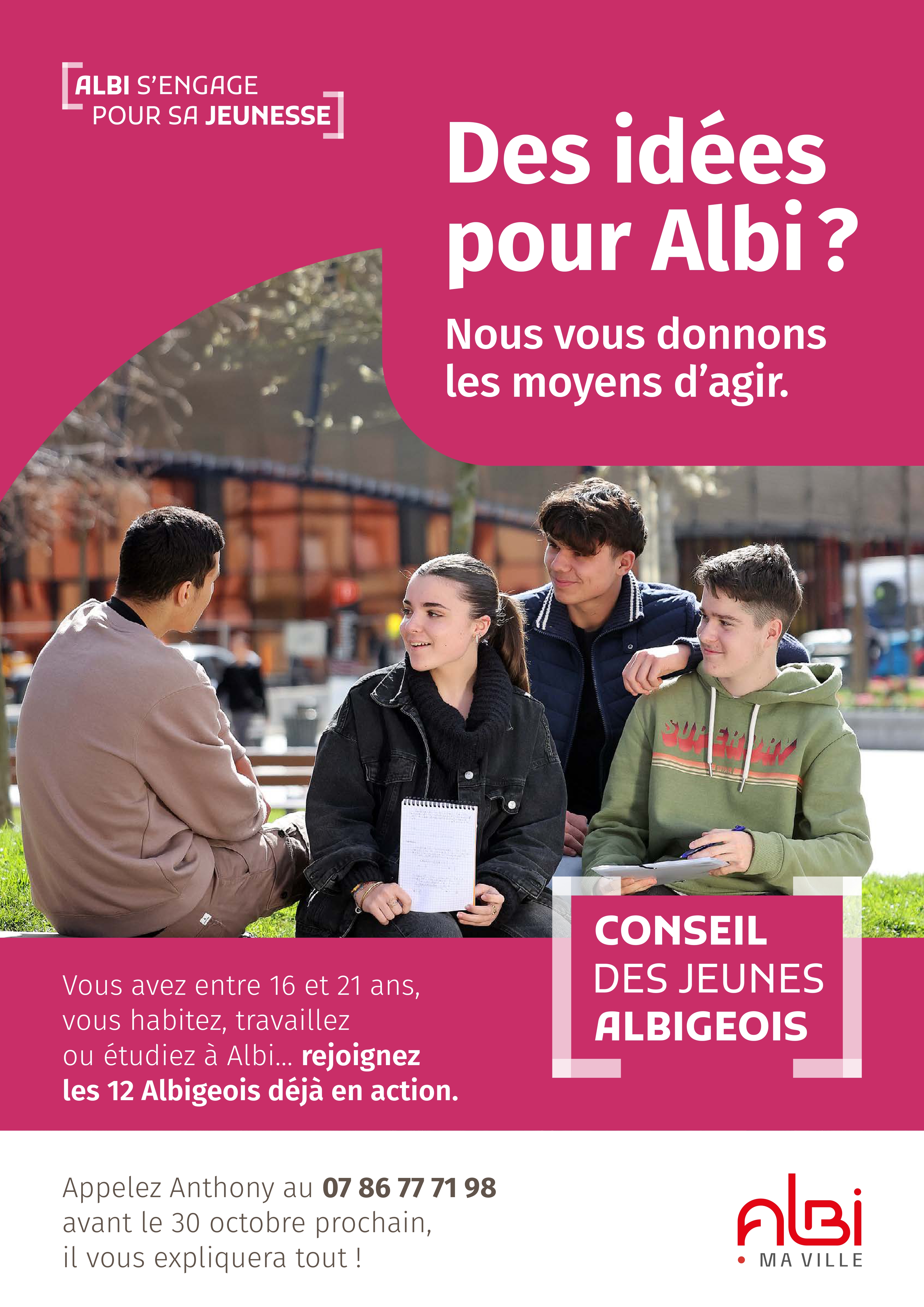 Affiche du Conseil des jeunes Albigeois