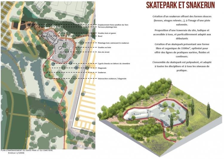 Skatepark et snakerun