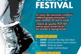 Urban Festival - modification de la programmation