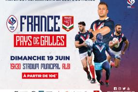 Rencontre internationale de rugby à XIII France / Pays de Galles