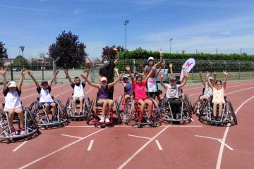  Journée sensibilisation Handisport pour nos Kids! J-2 avant les championnats de France Handisport au stadium d'Albi