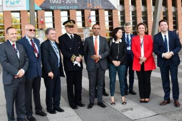 5 directeurs successifs de l’IMT Mines Albi réunis pour fêter les 25 ans de l’école et inaugurer le nouveau bâtiment « innovactions » en présence de Mme Geny-Stephann, secrétaire d’état auprès du Ministre de l’Economie et des Finances