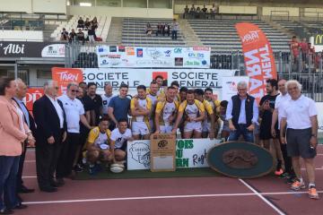 30iemes Pavois du Tarn à Albi Près de 1000 participants pour cette fête du rugby tarnais autour de plusieurs tournois de rugby à 7...! Et une magnifique victoire des Espoirs albigeois qui sont devenus champions d’Occitanie lors de la finale régionale que se jouait en marge des Pavois...