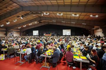  loto géant au parc des expos pour soutenir l'association "un maillot pour la vie". Merci à chacun pour votre participation.
