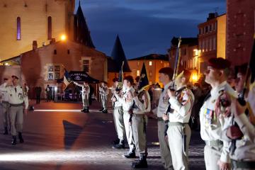8e RPIMA - Cérémonie de remise des fourragères