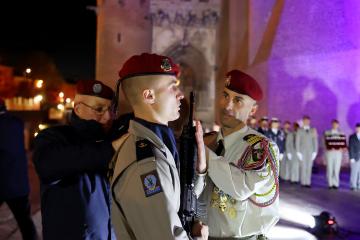 8e RPIMA - Cérémonie de remise des fourragères