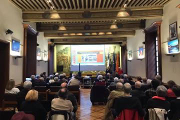 AG de la dynamique association Albi patrimoine en salle des États Albigeois Avec notamment la présentation d’un très beau film sur les enluminures proposé par Serge Vincent et le président de l’association Gerard Alquier.