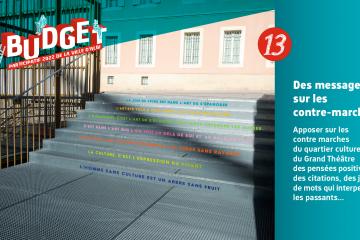 Projet #13 : « Des messages sur les contre-marches »