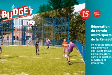 Projet #15 : « Rénovation du terrain multi-sport de la Renaudié » 