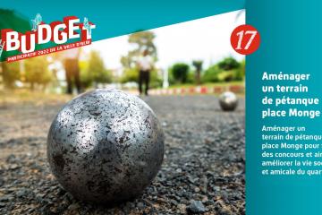 Projet #17 : « Aménager un terrain de pétanque place Monge » 