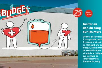 Projet #25 : « Inciter au don du sang sur les murs » 