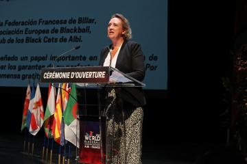 Le World Blackball Championships à Albi - cérémonie d'ouverture