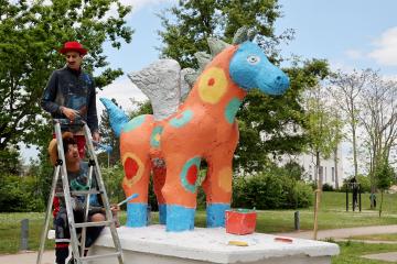 Chantiers loisirs jeunes - Peinture Cantepau J02