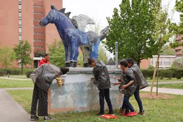 Chantiers loisirs jeunes - Peinture Cantepau J02