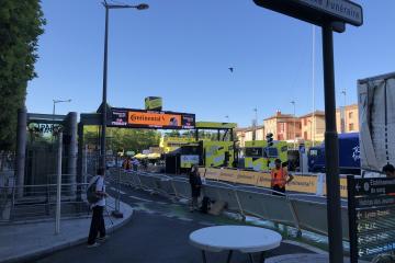 La ligne d'arrivée est déjà en place  - Tour de France 2019