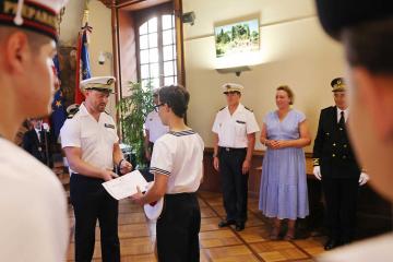 Cérémonie de remise de diplômes aux élèves de la Préparation Militaire Marine Laperouse