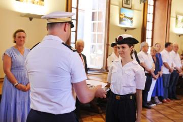 Cérémonie de remise de diplômes aux élèves de la Préparation Militaire Marine Laperouse