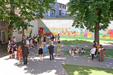 Inauguration fresque école JJ Rousseau