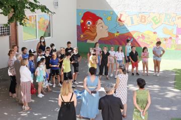 Inauguration fresque école JJ Rousseau