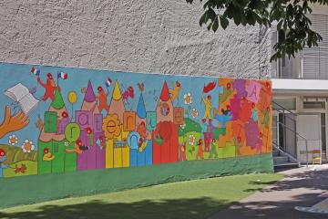 Inauguration fresque école JJ Rousseau
