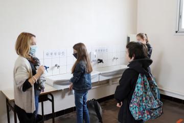 Ecole Rochegude la rentrée ce matin