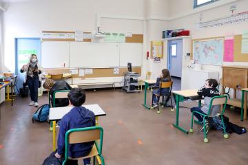 Ecole Rochegude la rentrée ce matin