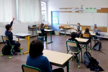Ecole Rochegude la rentrée ce matin